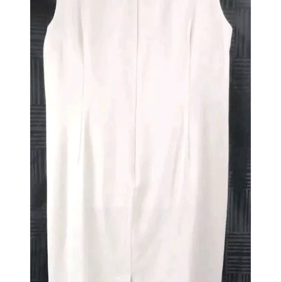 R & M Richards Dress & jacket 10 Beige Beaded VNeck Long Lined Mother Of Bride - Picture 5 of 14